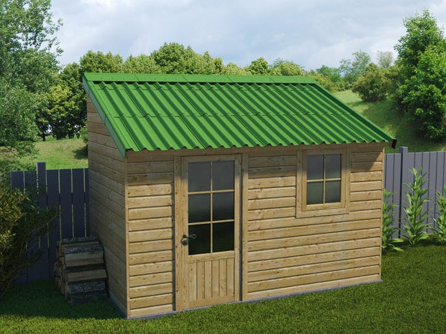 Leroymerlin Lastra Per Tetto Da Esterno Easyfix Compact ONDULINE Fibrobituminosa L 100 X L 82 Cm Sp 2.6 Mm Verde Intense