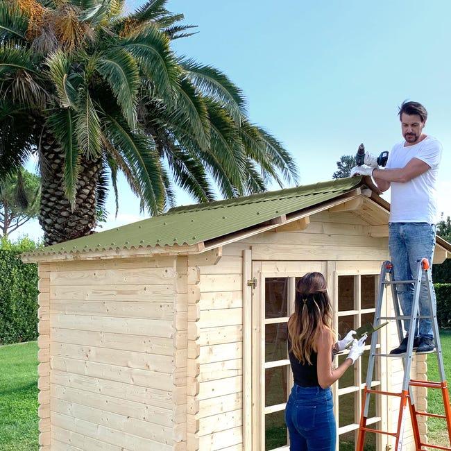 Leroymerlin Lastre Finto Coppo/tegola RENOLIT Ecolina In Pvc Sp 1.8 Mm Verde