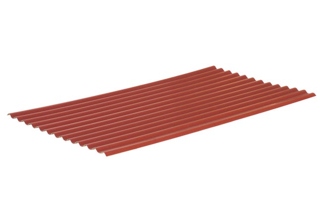 Leroymerlin Lastre finto coppo/tegola RENOLIT Ecolina in pvc Sp 1.8 mm rosso