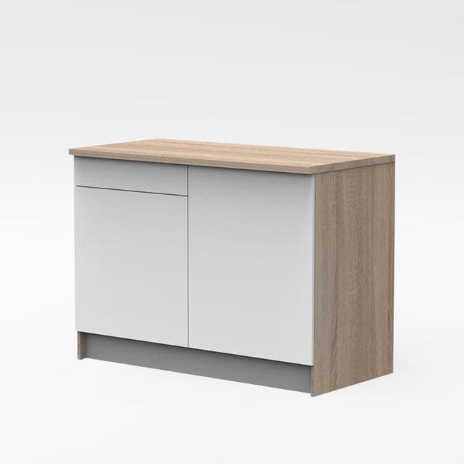 Leroymerlin Base One bianco L 120 x H 89 x P 60 cm