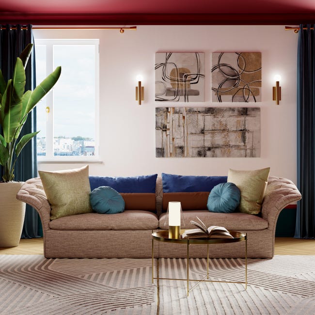 Leroymerlin Cuscino INSPIRE Tony Blu Ø 40 Cm