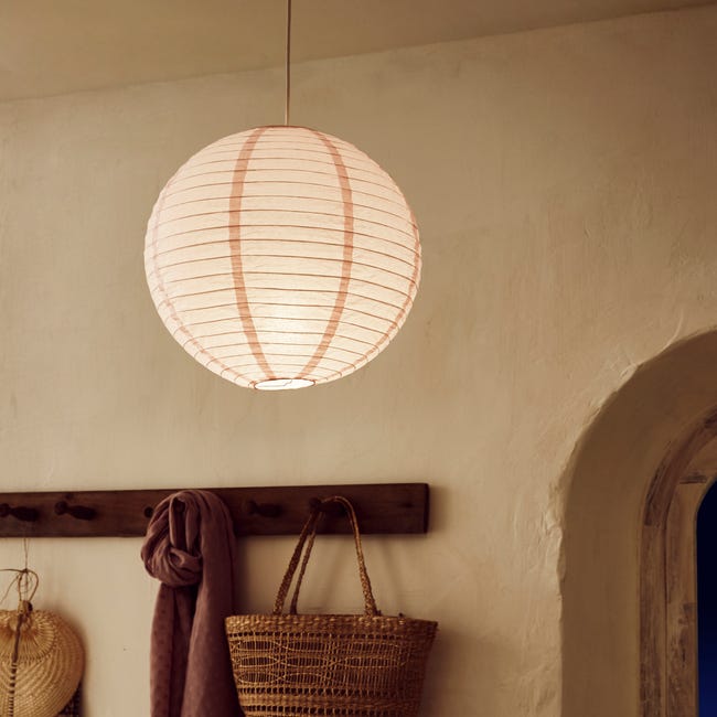 Leroymerlin Diffusore Baoji rosa in carta diam. 40