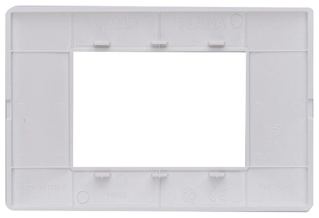 Leroymerlin Placca 3 Moduli Plana VIMAR Bianco