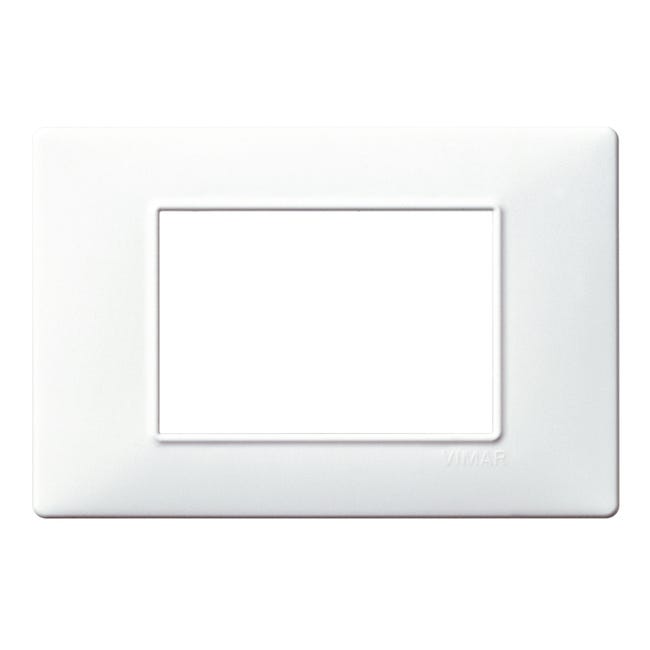 Leroymerlin Placca 3 Moduli Plana VIMAR Bianco
