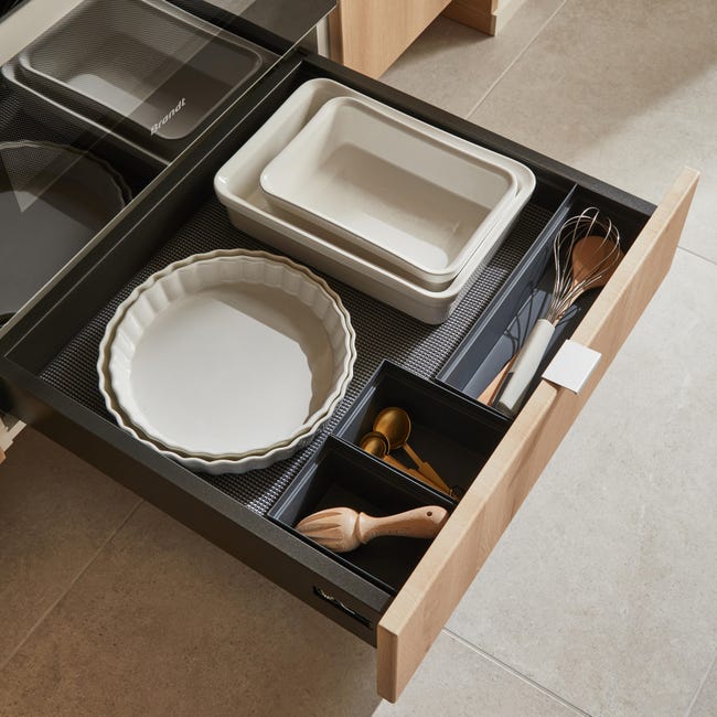 Leroymerlin Portaposate L 30 X P 30 X H 30 Cm Nero