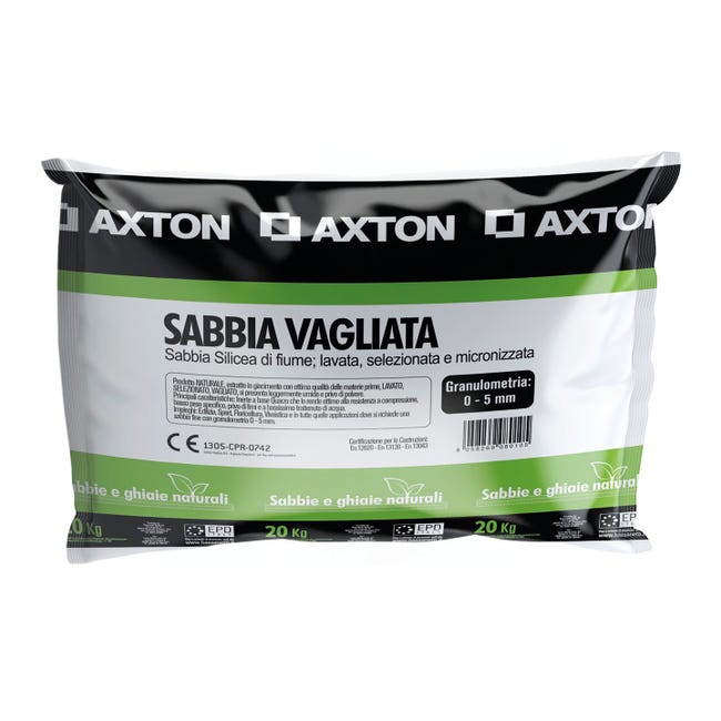 Leroymerlin Sabbia AXTON vagliata naturale 20 kg
