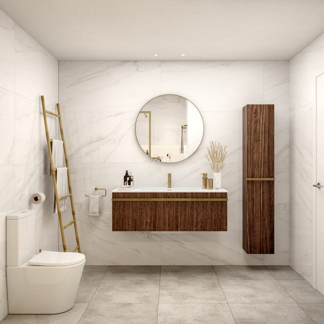 Leroymerlin Specchio Tondo Dorato Ø 80 Cm