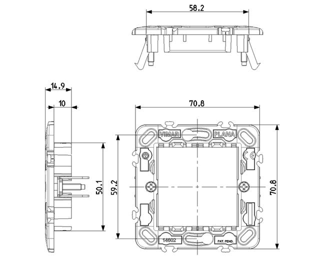 Leroymerlin Supporto Plana VIMAR Verde