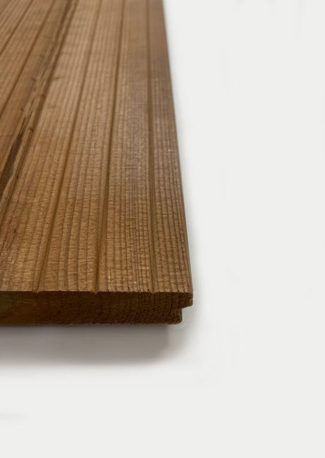 Leroymerlin Listone Da Incastro THERMOWOOD ONEK In Legno 200 X 11.7 Cm Sp 21 Mm Marrone