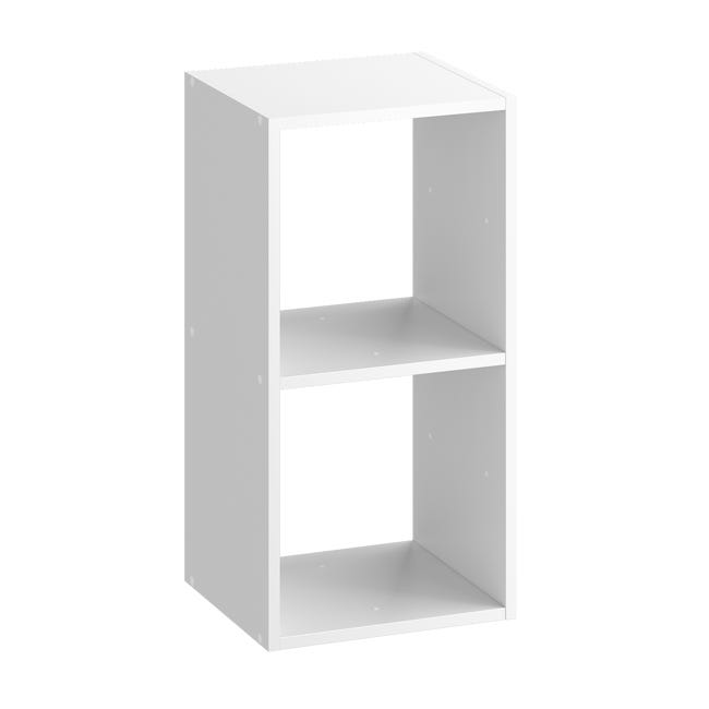 Leroymerlin Mensola A Muro 2 Cubi Kub SPACEO Rettangolare In Truciolare L 36 X H 70.5 X P 31.7 Cm Bianco