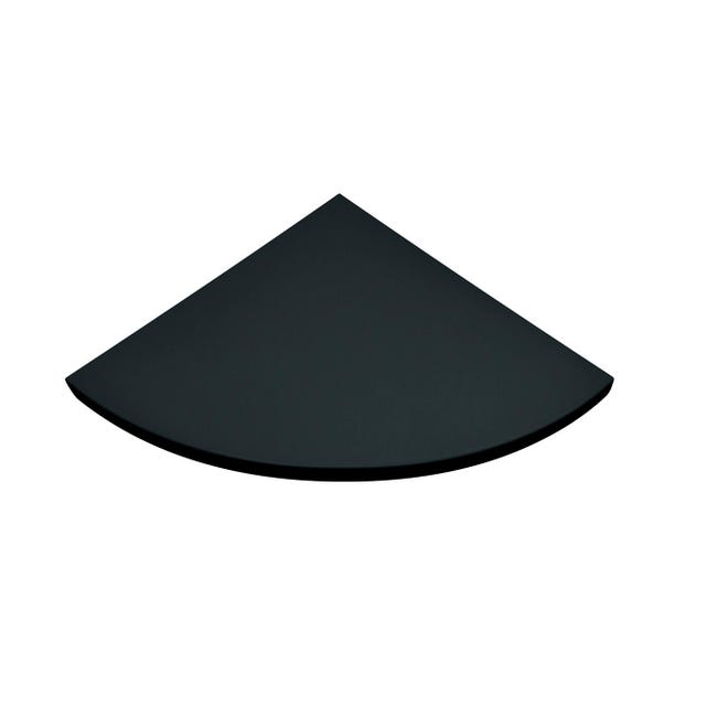 Leroymerlin Mensola A Muro A Forma Di Ventaglio SPACEO Ad Angolo In Mdf L 35 X P 35 Cm Nero