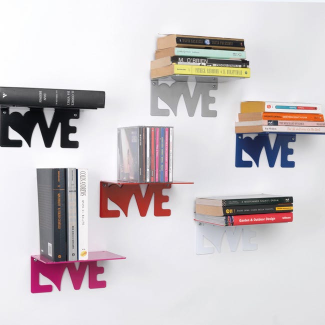 Leroymerlin Mensola A Muro Love In Acciaio L 18 X P 14 Cm Bianco