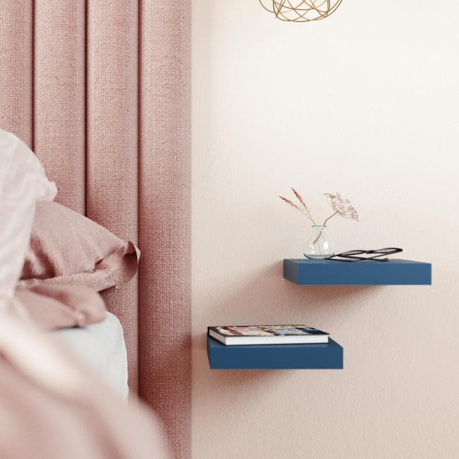 Leroymerlin Mensola A Muro Singolo SPACEO Cassetto In Mdf L 40 X H 8 X P 25 Cm Bianco