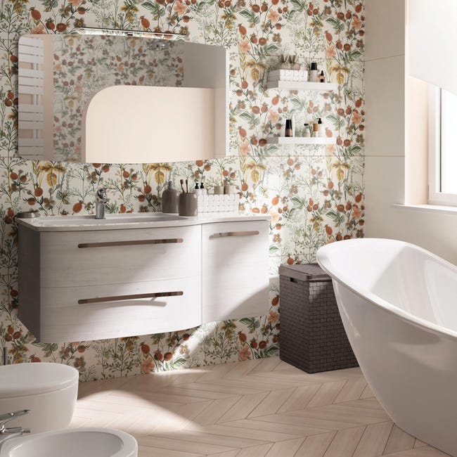 Leroymerlin Mensola A Muro Svuotatasche SPACEO A U In Mdf L 40 X H 4 X P 15 Cm Bianco