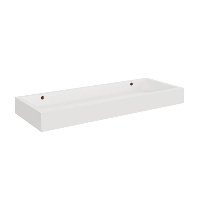 Leroymerlin Mensola a muro svuotatasche SPACEO a u in mdf L 40 x H 4 x P 15 cm bianco