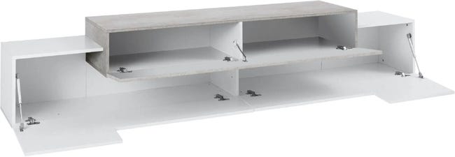 Leroymerlin Mobile Per TV Coro L 240 X H 51.5 X P 45 Cm Grigio