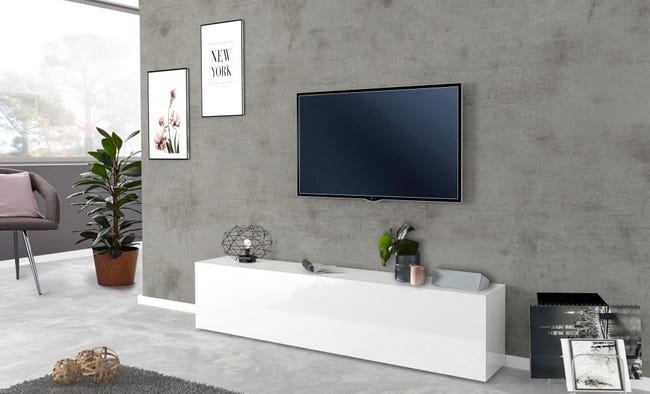 Leroymerlin Mobile per TV Maruska L 180 x H 40 x P 30 cm bianco