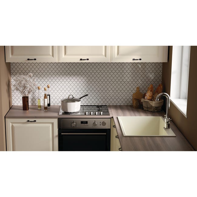 Leroymerlin Mosaico In Ceramica Antik Lantern Bianco L 24.1 X L 24.1cm X Sp. 6 Mm