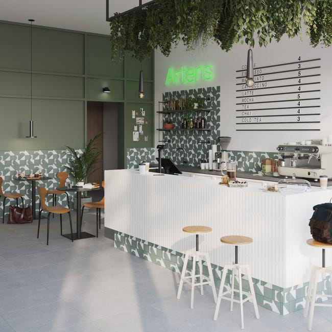 Leroymerlin Mosaico In Ceramica BUMP Bianco L 31.5 X L 20cm X Sp. 0.0 Mm