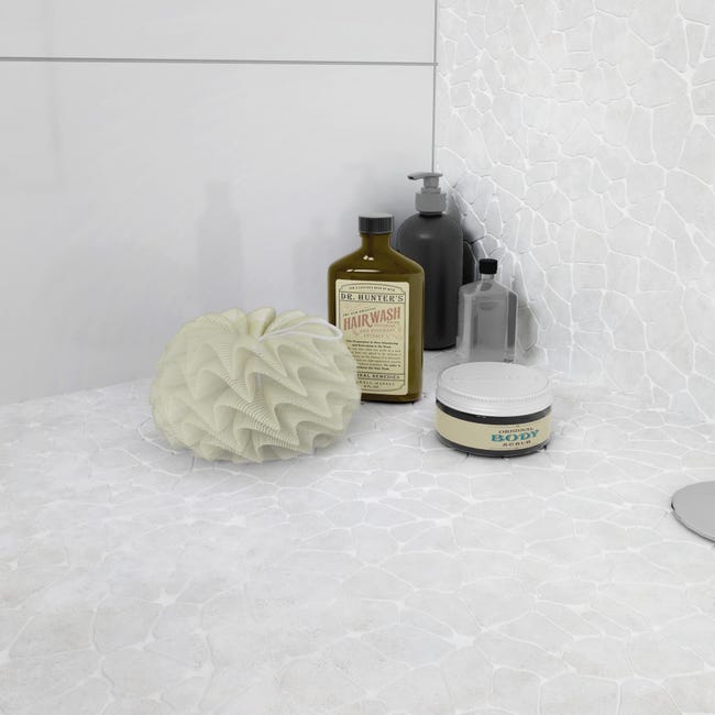 Leroymerlin Mosaico In Pietra Opux Crema L 32 X L 32cm X Sp. 8 Mm