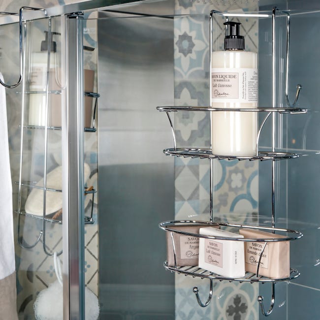 Leroymerlin Organizer Per Doccia Per Parete Doccia Spider Cromo
