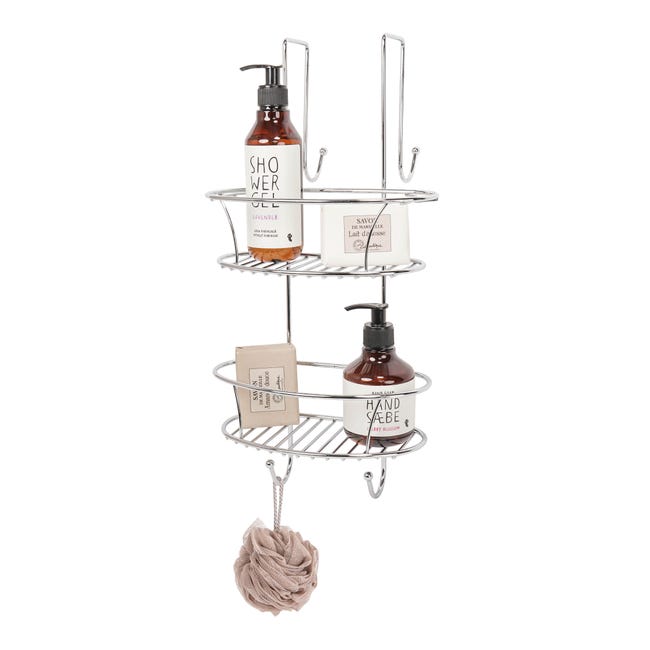 Leroymerlin Organizer Per Doccia Per Parete Doccia Spider Cromo