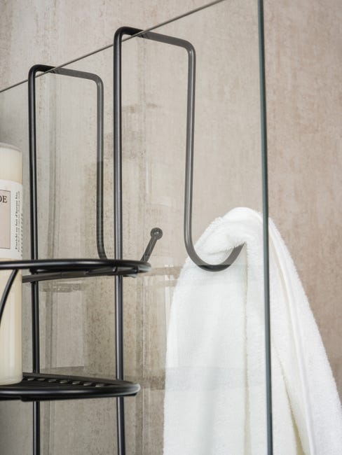 Leroymerlin Organizer Per Doccia Per Porta Doccia Spider Black Nero Opaco