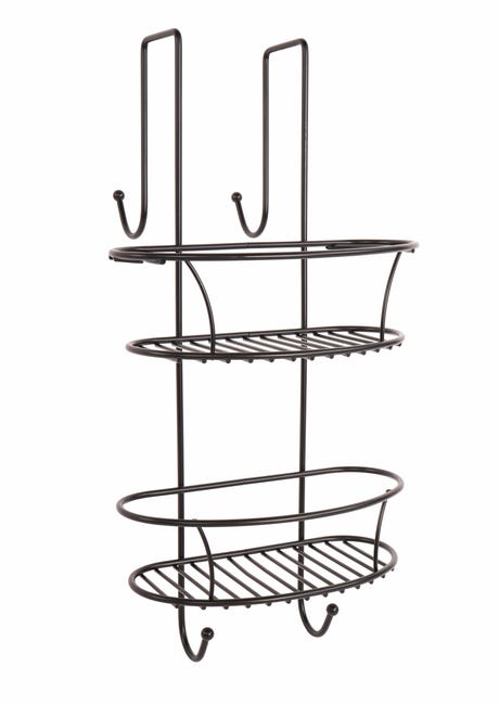 Leroymerlin Organizer per doccia per porta doccia Spider black nero opaco