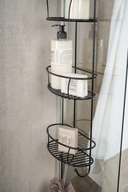 Leroymerlin Organizer Per Doccia Per Porta Doccia Spider Xxl Nero Opaco