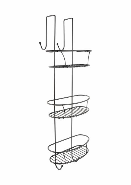 Leroymerlin Organizer per doccia per porta doccia Spider xxl nero opaco