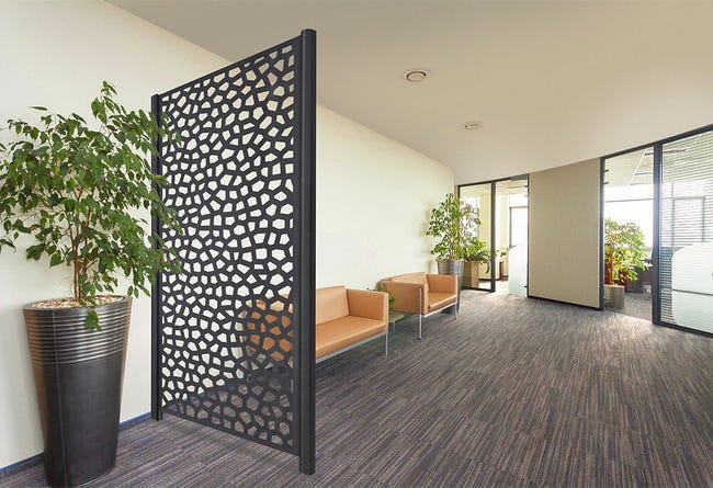 Leroymerlin Palo In ALLUMINIO NORTENE MOSAIC/PRIVAT Quadrato H 215 Cm X L 6 Cm X L 6 Cm Grigio