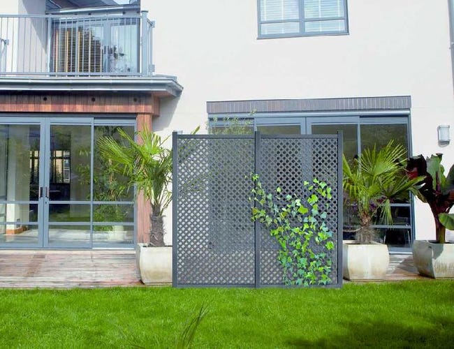 Leroymerlin Palo In ALLUMINIO NORTENE MOSAIC/PRIVAT Quadrato H 215 Cm X L 6 Cm X L 6 Cm Grigio