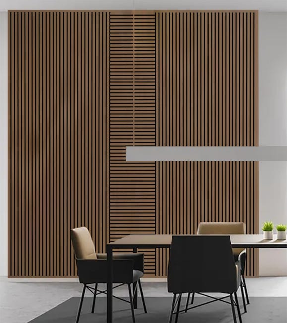 Leroymerlin Pannello Decorativo Fonoassorbente Square Superior FIBROTECH Rovere Scuro L 52 X L 52 Cm Sp 22 Mm Confezione Da 2 Pezzi