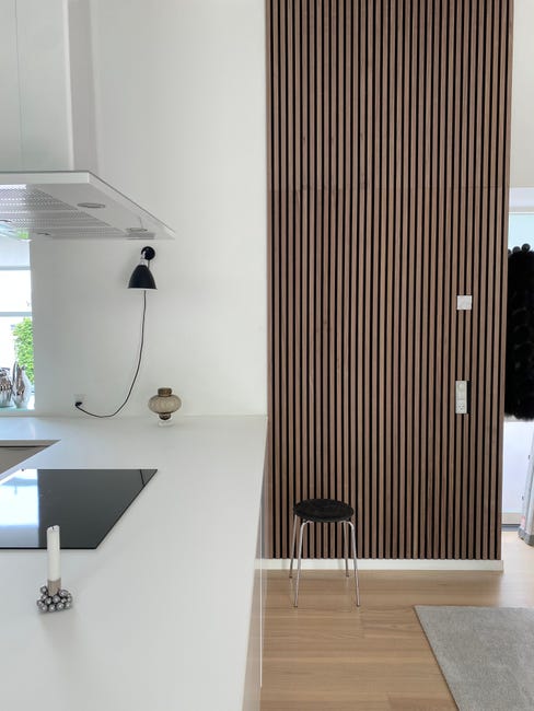 Leroymerlin Pannello Decorativo Fonoassorbente Superior FIBROTECH Noce L 244 X L 60 Cm Sp 22 Mm