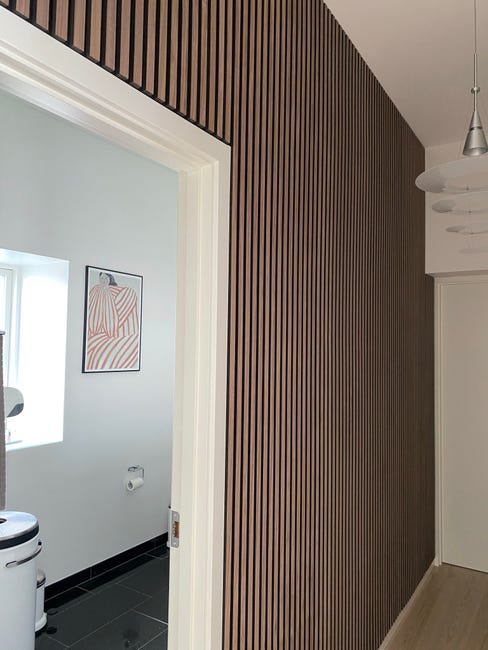 Leroymerlin Pannello Decorativo Fonoassorbente Superior FIBROTECH Noce L 244 X L 60 Cm Sp 22 Mm