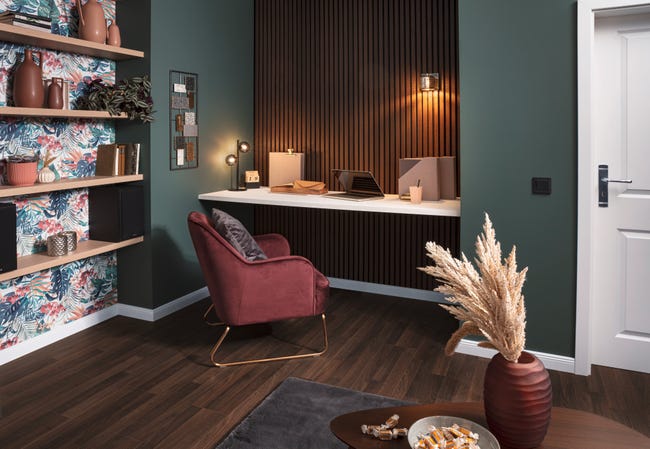 Leroymerlin Pannello decorativo fonoassorbente Superior FIBROTECH Rovere fumé L 244 x L 60 cm Sp 22 mm