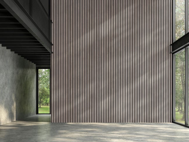 Leroymerlin Pannello Decorativo Fonoassorbente Superior FIBROTECH Rovere Grigio L 244 X L 60 Cm Sp 22 Mm