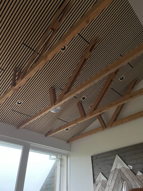 Leroymerlin Pannello Decorativo Fonoassorbente Superior FIBROTECH Frassino L 244 X L 60 Cm Sp 22 Mm