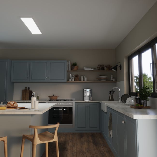 Leroymerlin Pannello LED Anvik Bianco 30x120 Cm INSPIRE Luce Bianco Naturale 4000 LUMEN