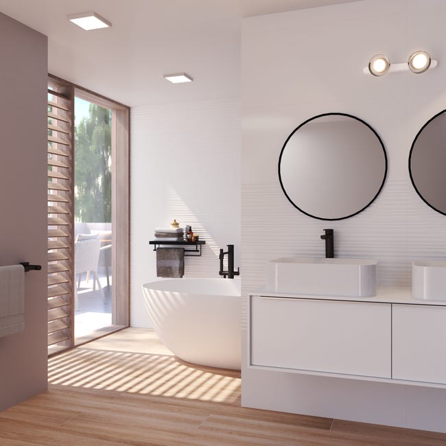 Leroymerlin Pannello LED Sanoa Bianco 22.5x22.5 Cm INSPIRE Luce Cct Regolazione Da Bianco Caldo A Bianco Freddo 2500 LUMEN