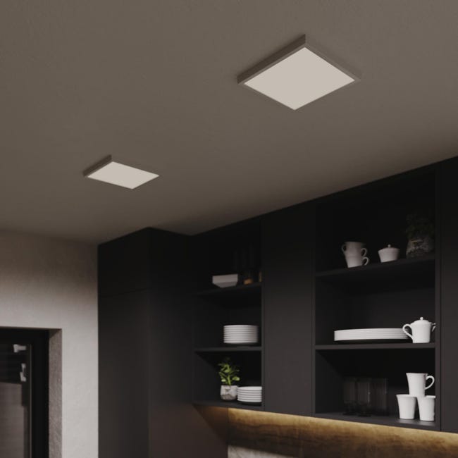 Leroymerlin Pannello LED Sanoa Bianco 22.5x22.5 Cm INSPIRE Luce Cct Regolazione Da Bianco Caldo A Bianco Freddo 2500 LUMEN