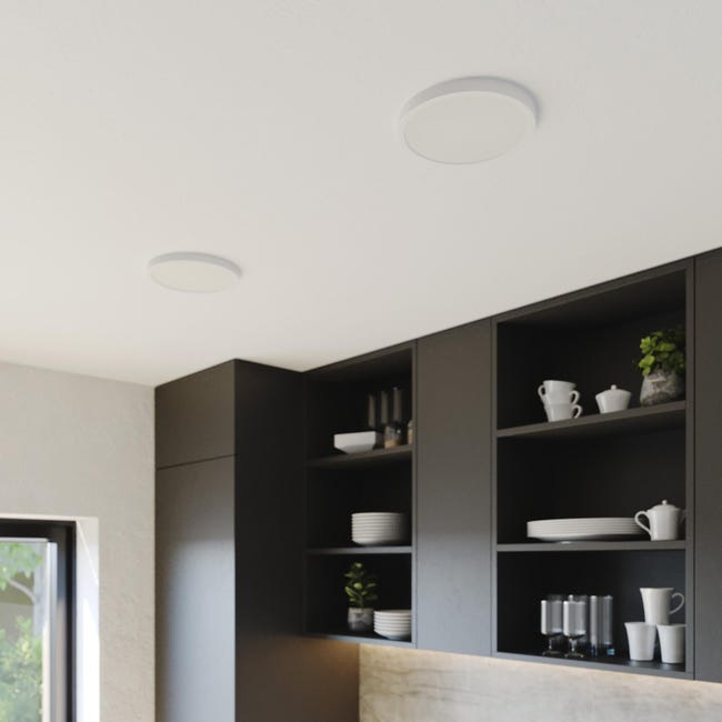 Leroymerlin Pannello LED Sanoa Bianco Ø 22.8 Cm INSPIRE Luce Cct Regolazione Da Bianco Caldo A Bianco Freddo 2500 LUMEN