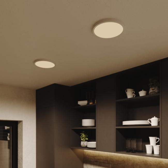 Leroymerlin Pannello LED Sanoa Bianco Ø 22.8 Cm INSPIRE Luce Cct Regolazione Da Bianco Caldo A Bianco Freddo 2500 LUMEN