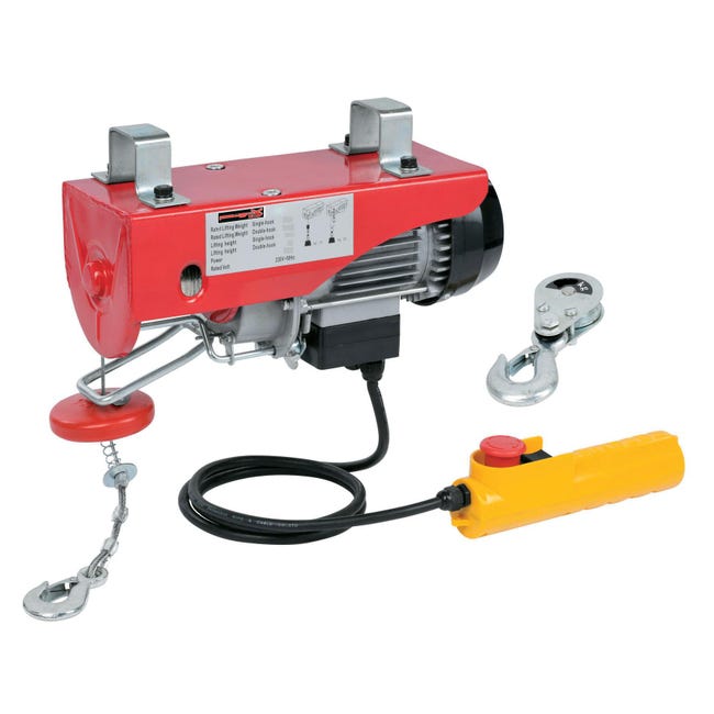 Leroymerlin Paranco elettrico Tiro Doppio PH901 portata max 400 kg cavo da 18 m