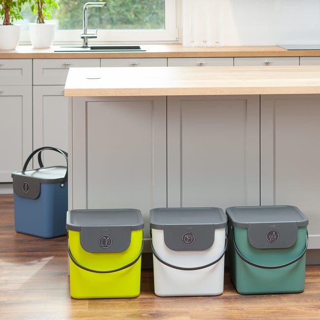 Leroymerlin Pattumiera Albula ROTHO Manuale Bianco 40 L