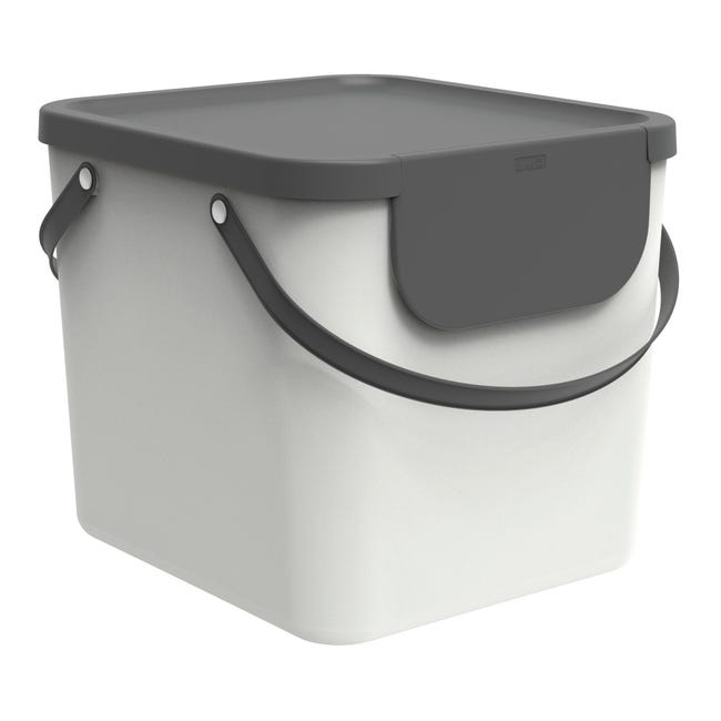 Leroymerlin Pattumiera Albula ROTHO manuale bianco 40 L