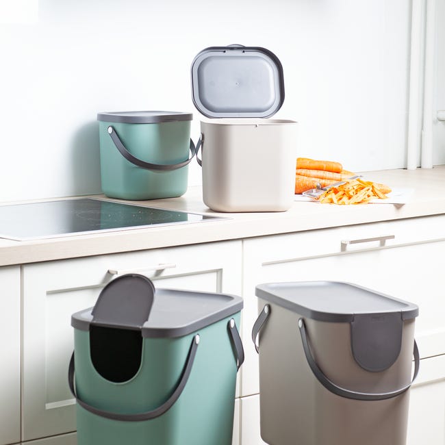 Leroymerlin Pattumiera Albula ROTHO Manuale Bianco 6 L