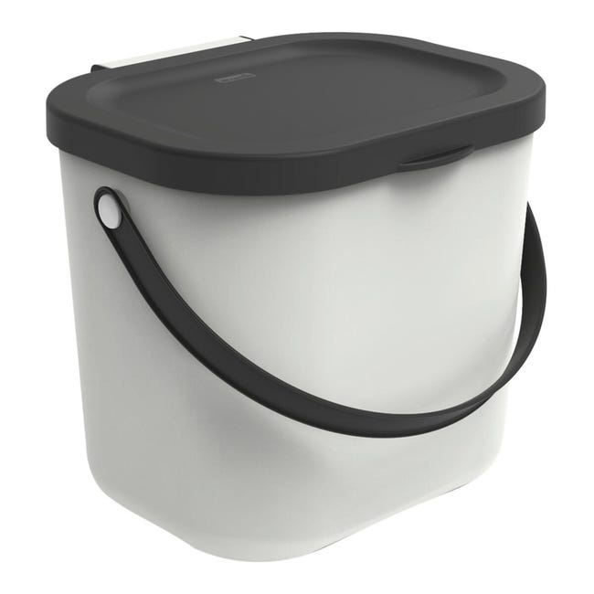 Leroymerlin Pattumiera Albula ROTHO manuale bianco 6 L