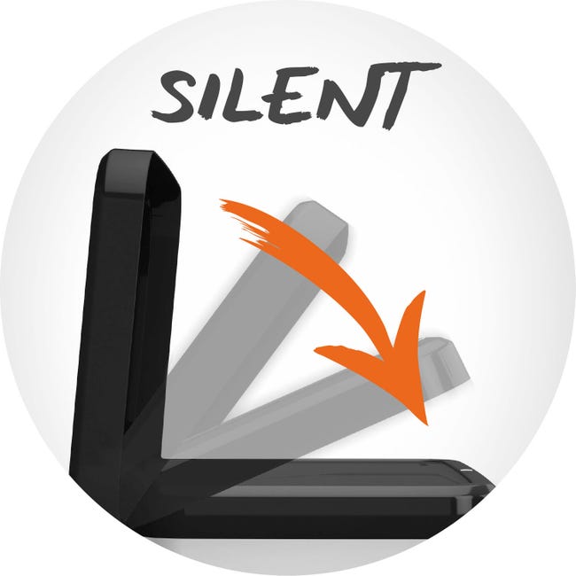 Leroymerlin Pattumiera Paso ROTHO A Pedale Nero E Grigio 40 L