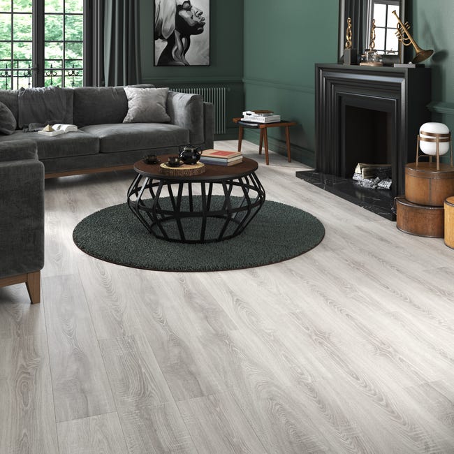 Leroymerlin Pavimento Laminato ARTENS DESIGN Fernie Grigio Resistente All'acqua Sp 12mm